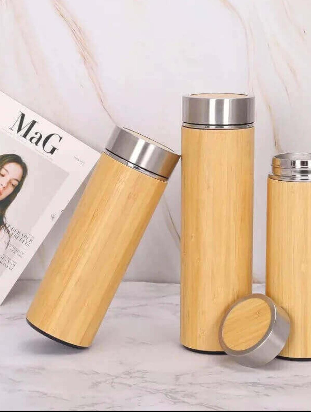 Bamboo Steel Flask 500ml