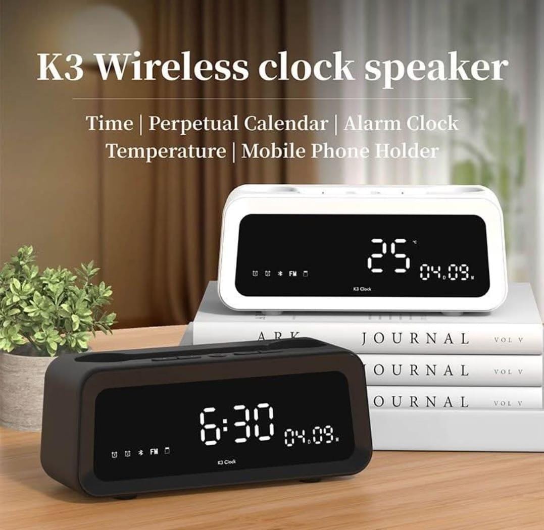 K3 Wireless Clock Speaker