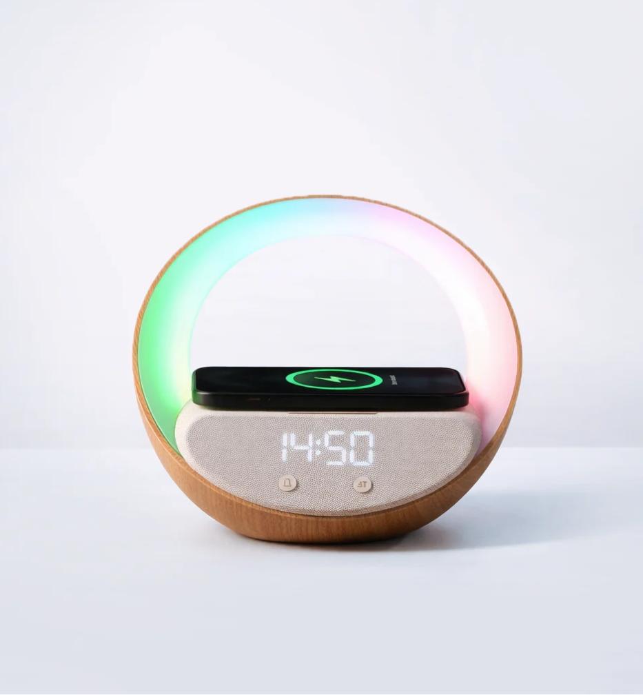 Aurora Ring Charger + Speaker + Clock