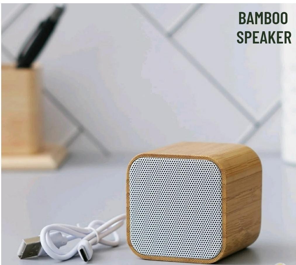 Bamboo Cube Bluetooth Speaker
