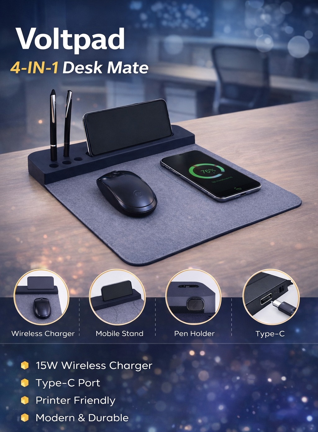 Voltpad 4-in-1 Desk Mate