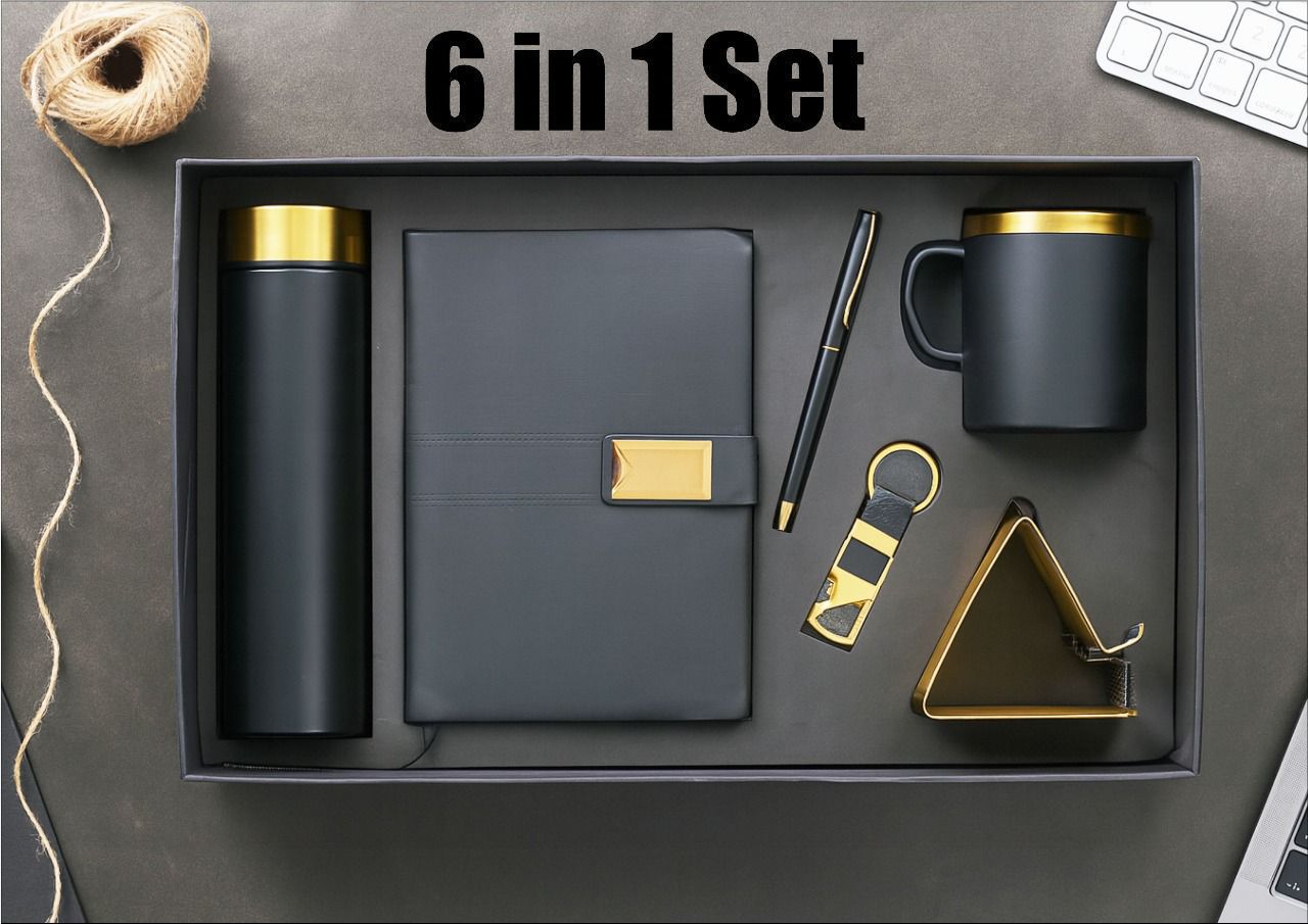6-in-1 Black & Gold Premium Set