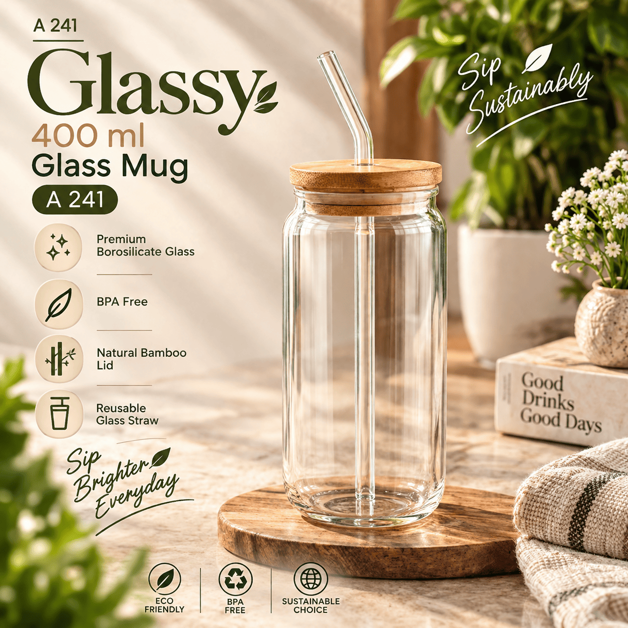 Glassy